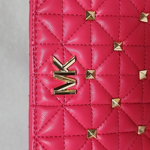 Michael Kors Pink/Gold Logo Belt Bag Large/X Large NWT - Picture 3 of 8